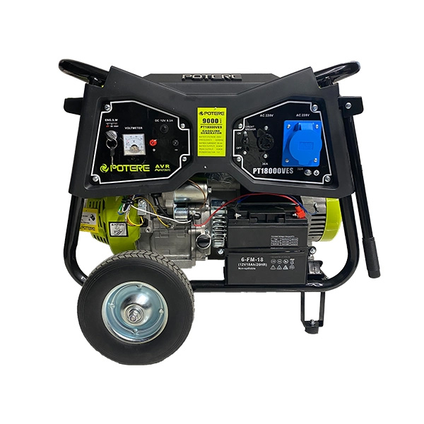 موتور برق بنزینی پوتر ۹ کیلووات مدل PT18000VES استارتی