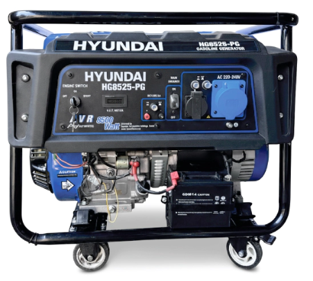 موتور برق بنزینی هیوندای ۸.۵ کیلووات مدل HG8525PG تک فاز