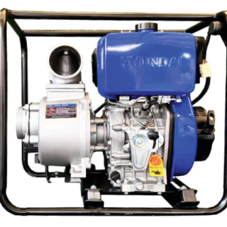 موتور پمپ دیزلی هیوندای 4 اینچ 20 متری مدل HW457EDP استارتی