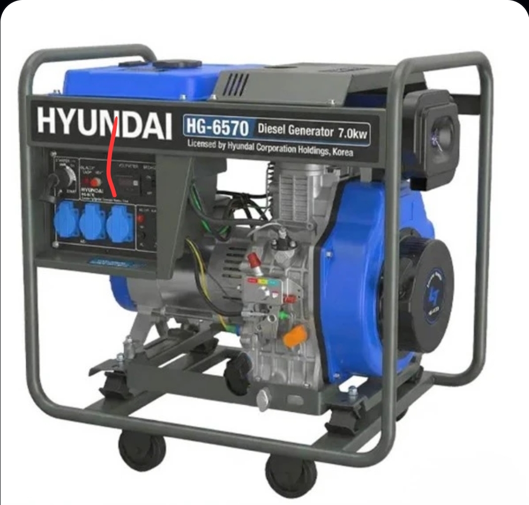 موتور برق دیزلی هیوندای ۷ کیلووات مدل HG-6570